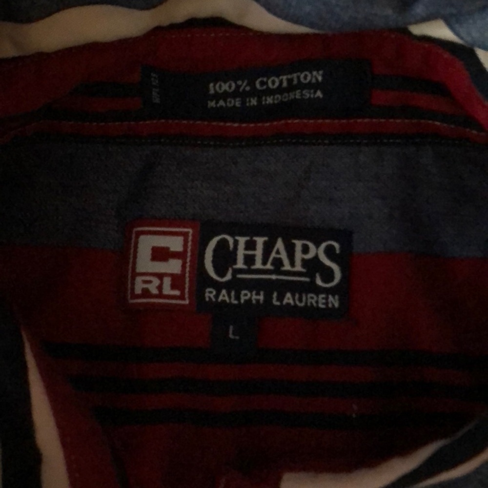 Multi Colored Ralph Lauren Chaps Button Down Shirt - image 3